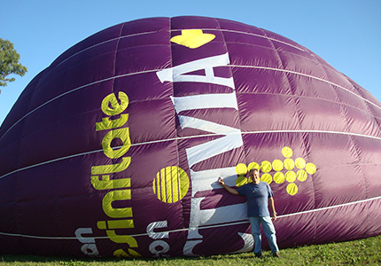 Globo aerostático de Activia