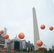 Globo aerostático de Agencia Nacional de Seguridad Vial