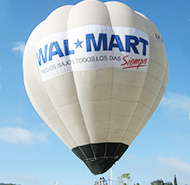 Globo aerostático de Walmart